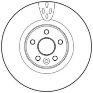 Тормозной диск BENDIX 562652BC