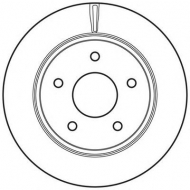 Тормозной диск BENDIX 562707BC