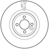 Тормозной диск BENDIX 562720BC