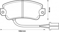 Комплект тормозных колодок BENDIX 571341B