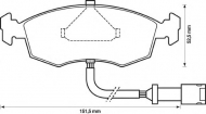Комплект тормозных колодок BENDIX 571351B