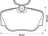 Комплект тормозных колодок BENDIX 571352B