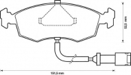 Комплект тормозных колодок BENDIX 571849B