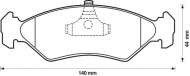 Комплект тормозных колодок BENDIX 571913B