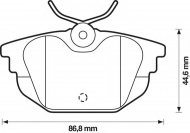 Комплект тормозных колодок BENDIX 571979B