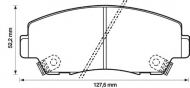Комплект тормозных колодок BENDIX 572279B