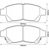 Комплект тормозных колодок BENDIX 572543B