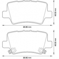 Комплект тормозных колодок BENDIX 572580B