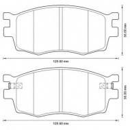 Комплект тормозных колодок BENDIX 572593B