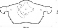 Комплект тормозных колодок BENDIX 573052B
