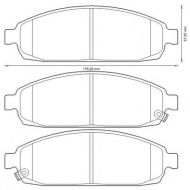 Комплект тормозных колодок BENDIX 573340B