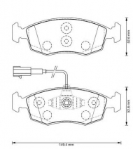 Комплект тормозных колодок BENDIX 573367B