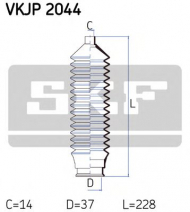 Комплект пыльника SKF VKJP 2044