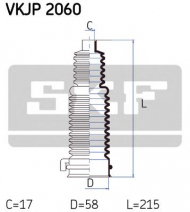 Комплект пыльника SKF VKJP 2060