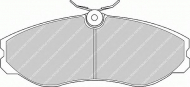 Комплект тормозных колодок FERODO FSL909