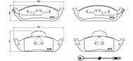 Комплект тормозных колодок BREMBO P 50 039