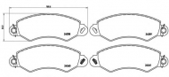 Комплект тормозных колодок BREMBO P B1 002