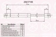 Газовая пружина KLOKKERHOLM 25617100