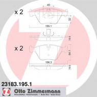 Комплект тормозных колодок ZIMMERMANN 23183.195.1