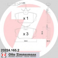 Комплект тормозных колодок ZIMMERMANN 23224.165.2