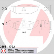 Комплект тормозных колодок ZIMMERMANN 23561.170.1