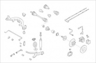 Подвеска колеса DELPHI OPEL-01250-R