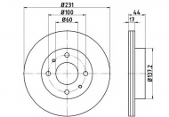 Тормозной диск HELLA 8DD 355 115-651