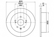 Тормозной диск HELLA 8DD 355 115-711