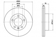 Тормозной диск HELLA 8DD 355 117-121