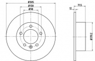 Тормозной диск HELLA 8DD 355 117-131