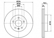 Тормозной диск HELLA 8DD 355 113-391