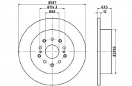 Тормозной диск HELLA 8DD 355 114-931