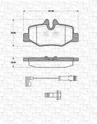 Комплект тормозных колодок MAGNETI MARELLI 363702161425