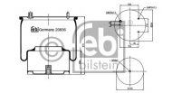 Баллон пневматической рессоры FEBI BILSTEIN 20836