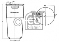 Баллон пневматической рессоры FEBI BILSTEIN 35617