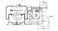 Баллон пневматической рессоры FEBI BILSTEIN 35877