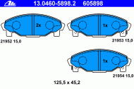 Комплект тормозных колодок ATE 13.0460-5898.2