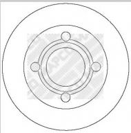 Тормозной диск MAPCO 15706