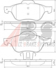 Комплект тормозных колодок A.B.S. 37217
