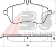 Комплект тормозных колодок A.B.S. 37584
