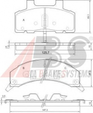 Комплект тормозных колодок A.B.S. 38215