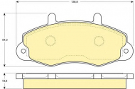 Комплект тормозных колодок GIRLING 6110844