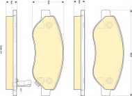 Комплект тормозных колодок GIRLING 6117134