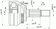Шарнирный комплект OPEN PARTS CVJ5125.10