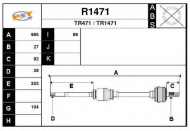 Вал SNRA R1471