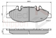 Комплект тормозных колодок COMLINE ADB01305