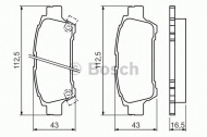 Комплект тормозных колодок BOSCH 0 986 424 762