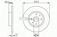 Тормозной диск BOSCH 0 986 479 858