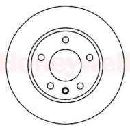 Тормозной диск BENDIX 561669B