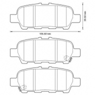 Комплект тормозных колодок BENDIX 572654B